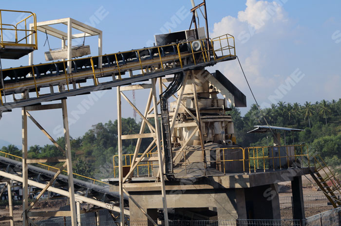 豪瑞印尼时产300吨安山岩制砂生产线