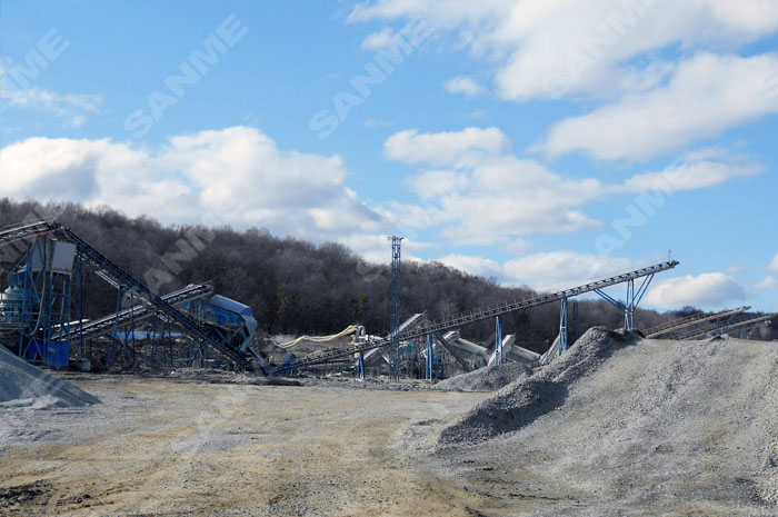 俄罗斯时产270吨蛇纹岩制砂生产线